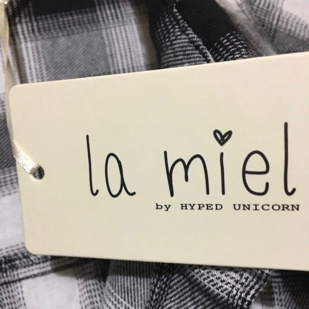 La Miel oversized flannel size large -New - Picture 8 of 9